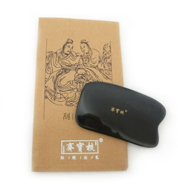 Reduktion kompas valg Premium Buffalo Horn Gua Sha Board